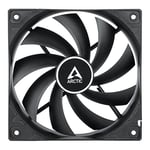 ARCTIC F12 - PC fanı, 120 mm standart kasa fanı, sessiz fan, standart gövdeli kasa fanı, itme veya çekme yapılandırması mümkün, 1350 rpm - siyah - Seçenekler: 1 adet, 5 adet