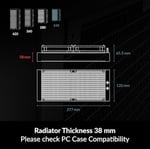 Arctic Liquid Freezer III - 240 A-RGB Intel/AMD Uyumlu, 240mm Radyatörlü, 2x12cm P12 PWM Fanlı, Sıvı İşlemci Soğutucu Beyaz (AR-ACFRE00150A)