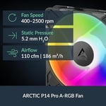 Arctic Liquid Freezer III Pro 280 A-RGB Intel/AMD Uyumlu, 280mm Radyatörlü, 2x14cm P14 PRO A-RGB PWM Fanlı, Sıvı İşlemci Soğutucu Siyah (ACFRE00183A)