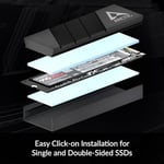 ARCTIC M2 Pro - M.2 2280 SSD için Isı Emici Soğutucu, ARCTIC TP-3 termal pedlerle, PC ve PS5 ile uyumlu, çift ve tek taraflı SSD'ler için - Siyah - Seçenekler: M2 Pro Siyah, M2 Pro, gümüş