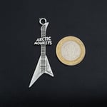 Arctic Monkeys Elektro Gitar Örme Zincir Kolye - Gümüş Kaplama - Erkek Kadın Kolye - No:1554