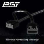 ARCTIC P12 İnce PWM PST (3 Adet) - 120 mm Fan, PWM Paylaşım Teknolojisi, Statik Basınç, PST Bağlantısı, Hız 300-2100 RPM - Siyah