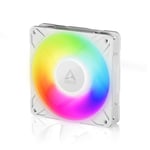 Arctic P12 Pro A-RGB (Beyaz) - Güçlü Premium Fan 120 mm PWM Fan Y Kablo Ayırıcı ile 600~3000RPM 0RPM <% 5 PWM 5V Dijital RGB Akışkan Dinamik Rulman 4Pin - Beyaz