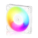 ARCTIC P14 Pro Ters A-RGB - Ters Hava Akışlı 140 mm Premium Fan, Y Kablo Bölücü ile PWM Fan, 400-2650 RPM, 0 RPM <% 5 PWM, 5V Dijital RGB, hidrodinamik Rulman, 4-Pin - Beyaz