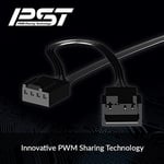 ARCTIC P14 PWM PST A-RGB (3 adet) - PC fanı, 140 mm PWM PST kasa fanı, kasa fanı, statik basınç için optimize edilmiştir, yarı pasif: 200-1900 RPM (0 RPM <%5) - siyah