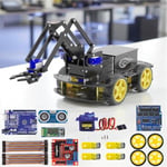 Arduino ile Uyumlu 4WD Robot Kollu Full Set - CRANE
