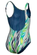 ARENA GIRLS' ARENA WATER PRINT SWIMSUIT ONE PIECE Mayo, ZEBRA, 14-15