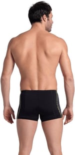 Arena Men's Arena Camo Kikko Swim Short Mayo, Black-Black Multi, 80
