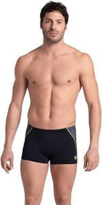 Arena Men's Arena Camo Kikko Swim Short Mayo, Black-Black Multi, 80
