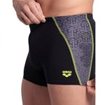 Arena Men's Arena Camo Kikko Swim Short Mayo, Black-Black Multi, 80