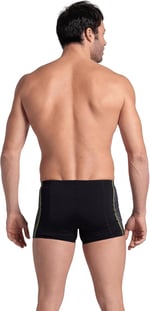 Arena Men's Arena Camo Kikko Swim Short Mayo, Black-Black Multi, 75