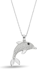 Argentum Concept 925 Ayar Gümüş Yunus Kolye - 23172801