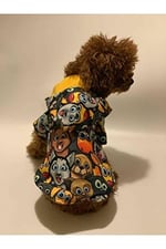Aria Pet Boutique Su Geçirmez Hayvan Desenli Yağmurluk 02 (Medium)
