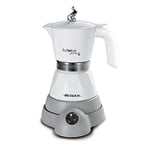 Ariete 1358 Moka Aroma – Elektrikli Kahve Makinesi, 2 – 4 Fincan İçin, 400 W, Otomatik Kapanma, 30°'de Sıcak Tutma Fonksiyonu, Beyaz
