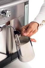 Ariete 1380 metal kahve makinesi, öğütülmüş kahve ve ESE pedleri ile uyumlu, 1300 W, 1,1 l kapasite, 15 bar basınç, ½ fincan filtre, Cappuccino cihazı, gümüş