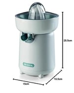 Ariete Breakfast Narenciye Sıkacağı Beyaz 0417/01-2 Çıkarılabilir Koni, 40 Watt, Damlatmayı Önleyici Ağız