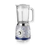 Ariete Capri Cam Smoothie Blender 0583/0C - 1000 Watt, 1,5 Litre Kapasiteli Cam Sürahi, Buz Kırma Fonksiyonu, 4 Paslanmaz Çelik Bıçak, Ani Parçalama Fonksiyonu