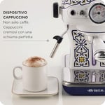 Ariete Capri Espresso Kahve Makinesi 1389/1C - Maxi Cappuccino Cihazı, Süt Köpürtme Başlığı, 850 Watt, 0,9 Litre Çıkarılabilir Su Tankı, Çıkarılabilir Damlama Tepsisi ve Bardak Tutucu