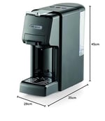 Ariete Çok Fonksiyonlu 4in1 Espresso Makinesi, Nespresso, Dolce Gusto, Pod ve Öğütülmüş Kahve Uyumlu Siyah 1304/11