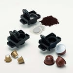 Ariete Çok Fonksiyonlu 4in1 Espresso Makinesi, Nespresso, Dolce Gusto, Pod ve Öğütülmüş Kahve Uyumlu Siyah 1304/11