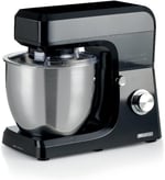 Ariete Gourmet Professional Mutfak Şefi Siyah 1598/02-7 Litre Geniş Hazne, Gurme Profesyonel Stand Mikser, Planet Yoğurma Makinesi, 1200 Watt, 6 Hız, Darbe Fonksiyonu, Sıçrama Önleyici Kapak