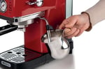 Ariete Moderna Espresso Slim Kahve Makinesi Kırmızı 1381/13 - Metal Espresso Kahve Makinesi, Öğütülmüş Kahve ve ESE Pod Kahve ile Uyumlu, 1300 Watt, 1,1 Litre Su Tankı, Maxi Cappuccino Cihazı