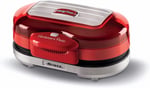 Ariete Party Time Hamburger Makinesi Kırmızı 0205/00 - Hamburger Maker, 1200 Watt, Çift Yapışmaz Plakalar, Aynı Anda Üst Plakada 2 Sandviç Ekmeği Isıtma, Alt Plakada Köfte Pişirme Özelliği