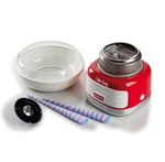 Ariete Party Time Pamuk Şeker Yapma Makinesi Kırmızı 2973/00 - Cotton Candy Machine, 450 Watt, Toz Şeker veya Sert Şekerlerle Uyumlu, 4 Koni ile Pratik Kullanım, Kolay Temizleme