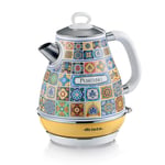 Ariete Positano Elektrikli Su Isıtıcı 1,7 Litre Kettle 2869/0P - Paslanmaz Çelik Gövde, Handmade Decoration, 2000 Watt, Otomatik Kapanma, 360° Kablosuz Taban
