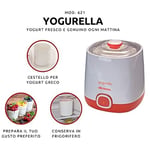 Ariete Yogurella Süzme Yoğurt Makinesi 0621/10 - Pane Express, 20 Watt, 1 Litre Yoğurt Kapasitesi, Süzme Yoğurt için Ekstra Filtreli Sepet, 2 Kap