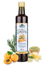 Arifoğlu Detoks Sirkesi Kayısı Pulplu ve Sandaloz Sakızlı Sirke 500ml – İçilebilir | Detox Vinegar with Apricot Pulp and Sandalwood Gum 500ml – Drinkable