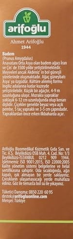 Arifoğlu Tatlı Badem Yağı (50 ml) - Seçenekler: 50 ml, 100 ml, 250 ml