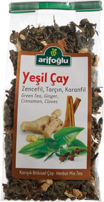 Arifoğlu Yeşil Çay Zencefil Tarçın Karanfil 165 Gr