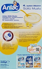 Arılac Instant Ek Gıda Sütlü Muzlu 200 G - Seçenekler: 7 Tahıllı Gece, Sütlü Muzlu, Sütlü Pirinçli, 200 g...