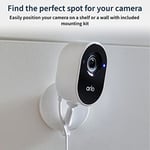 Arlo Essential İç Mekan Kamerası - Gizlilik Kalkanlı 1080p Video, Takılabilir, Gece Görüşü, 2 Yönlü Ses, Siren, Doğrudan WiFi Hub Gerekmez, Kablosuz Güvenlik, Beyaz - VMC2040