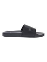 Armani Exchange Erkek banyo terliği, siyah, logolu