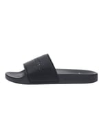 Armani Exchange Erkek banyo terliği, siyah, logolu