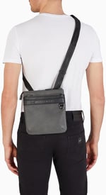 Armani Exchange Gri Erkek Postacı Çantası TULUM FLAT BAG