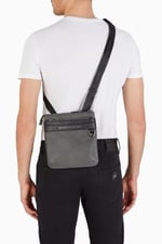 Armani Exchange Gri Erkek Postacı Çantası TULUM FLAT BAG