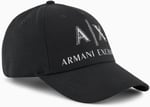 Armani Exchange Kadın suni elmas logo detayı, gündelik görünümlü beyzbol şapkası