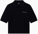 Armani Exchange Pamuklu Relaxed Fit Kısa Kollu Polo Bayan POLO XW000887 AF10819 MC021