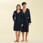 Armin Unisex Bornoz Marin Mavi