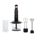 Arnica Panna Siyah Blender Seti, 1200 W, 1.3 L Hazne, Paslanmaz Çelik Bıçak, Siyah