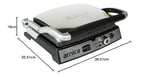 Arnica Tostit Maxi İnox Granit Izgaralı Tost Makinesi, 2000 W, Paslanmaz Çelik, Aynı Anda 6 Tost, Gri