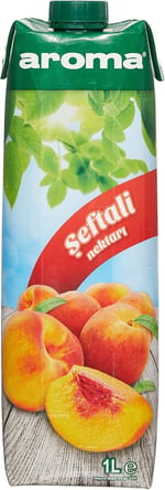 Aroma 1/1 Tetra Prizma Şeftali Nektarı, 1 Lt