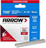 Arrow D Staples Box 1000 – Stainless Steel 508SS 12 mm 1/2