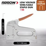 Arrow T25 10-14mm Profesyonel Mekanik Kablo Zımba Tabancası Ve 1000 Adet Zımba