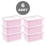 Arsimo 6'lı Süzgeçli Fresh Saklama Kabı Seti 1.6 Lt Plastik Saklama Set 6 Adet