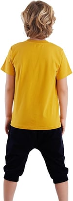 Arslan Erkek Çocuk T-shirt Kapri Şort Takım