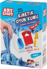 Art Craft 03691 Aksesuarlı Kinetik Oyun Kumu, Mavi, 1000 gr
